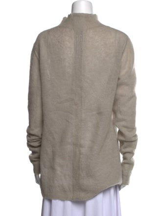 Rick Owens Mohair Mock Neck Sweater