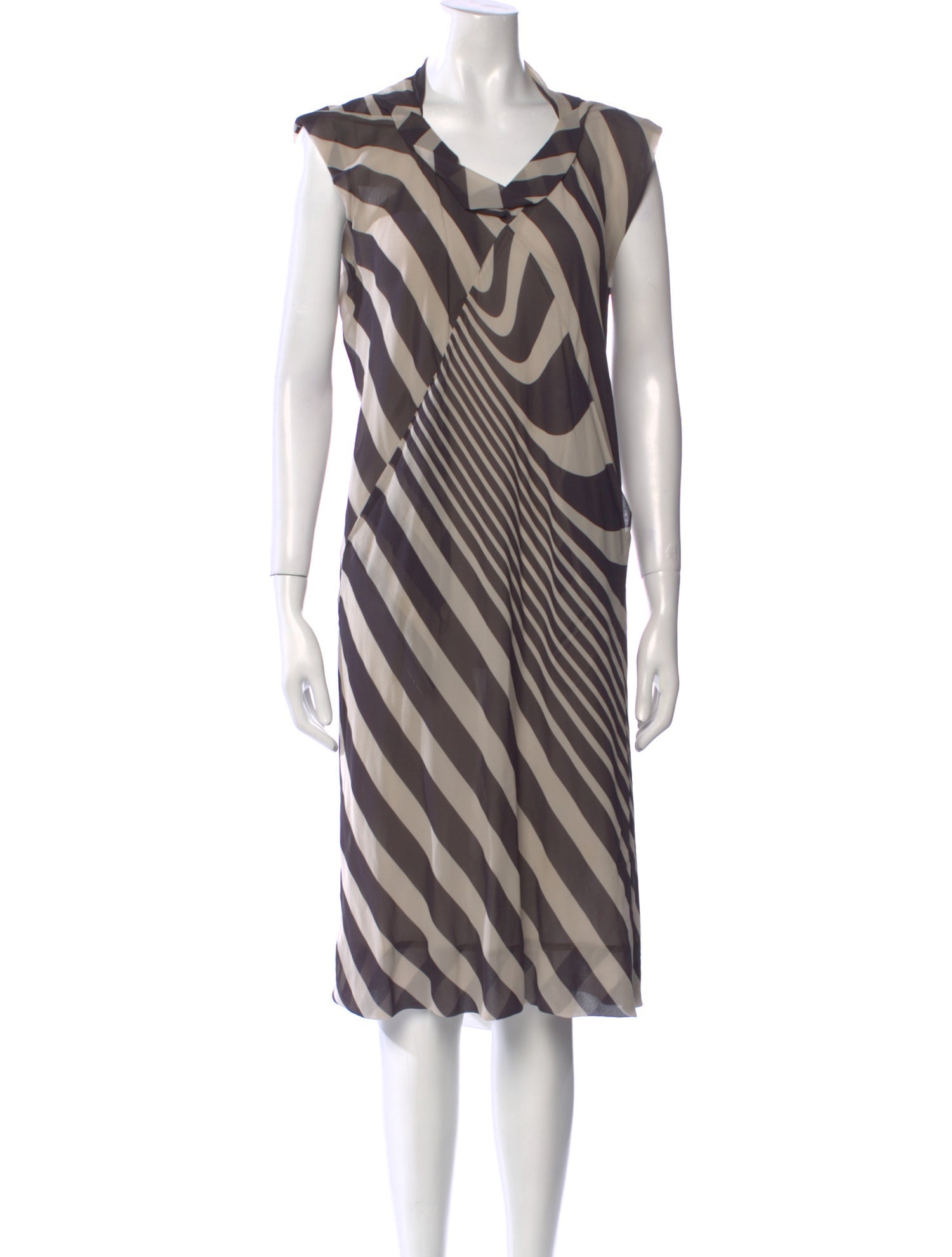 Rick Owens Silk Midi Length Dress