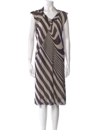 Rick Owens Silk Midi Length Dress