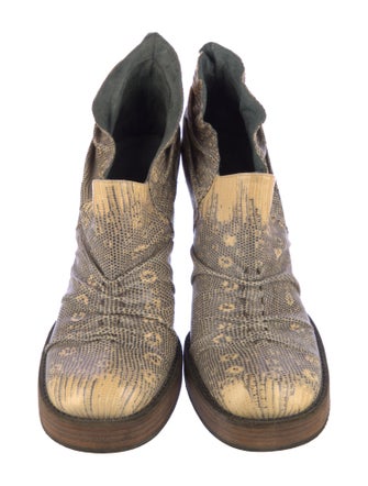 Rick Owens Snakeskin Printed Pumps