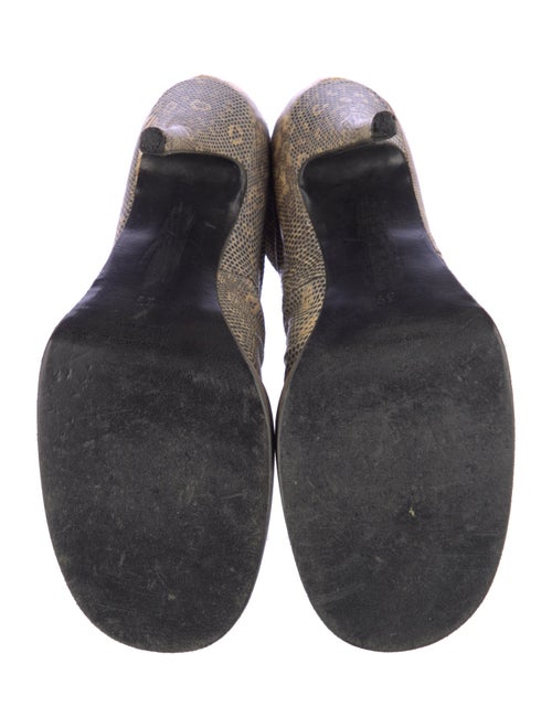 Rick Owens Snakeskin Printed Pumps