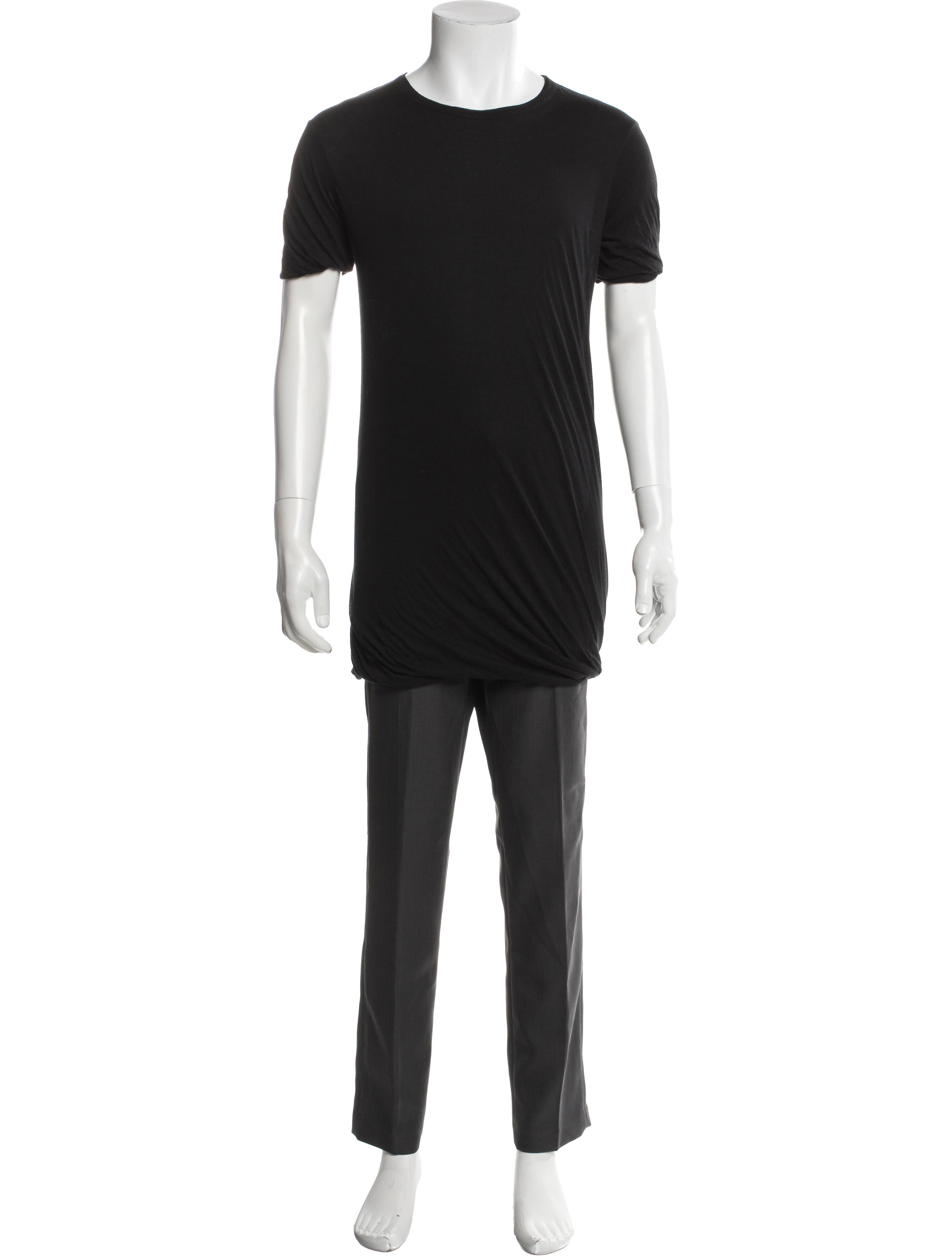 Rick Owens Scoop Neck Short Sleeve T-Shirt