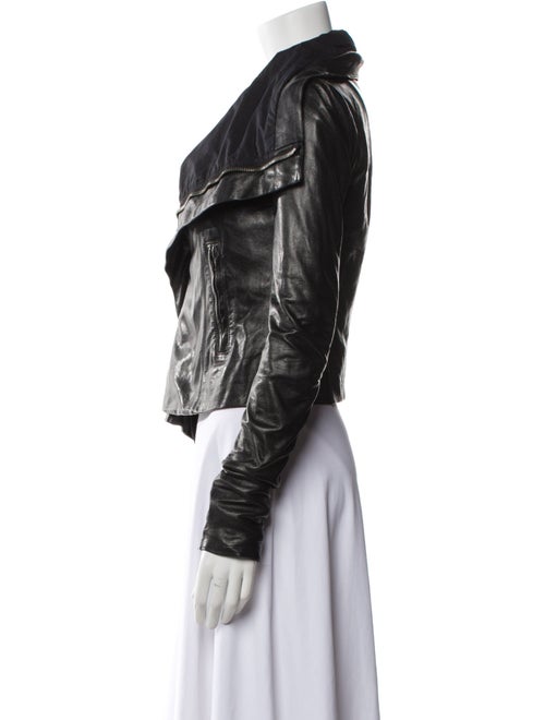 Rick Owens Lamb Leather Biker Jacket