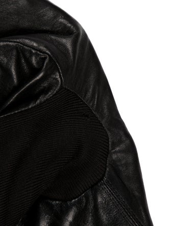 Rick Owens Lamb Leather Biker Jacket