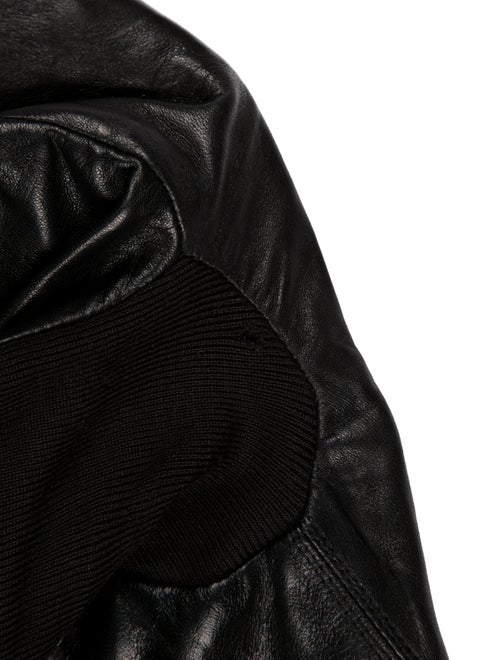 Rick Owens Lamb Leather Biker Jacket