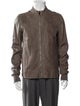 Rick Owens Lamb Leather Bomber Jacket