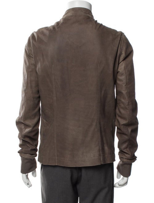 Rick Owens Lamb Leather Bomber Jacket