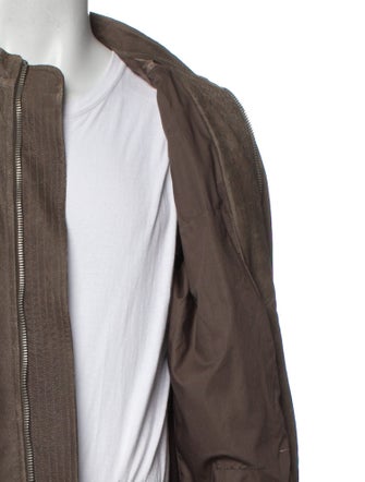 Rick Owens Lamb Leather Bomber Jacket