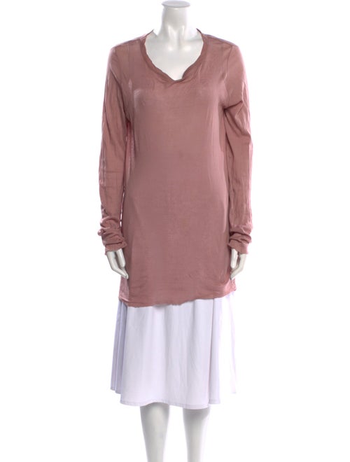 Rick Owens Cowl Neck Long Sleeve Tunic