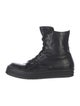 Rick Owens Leather Lace-Up Boots