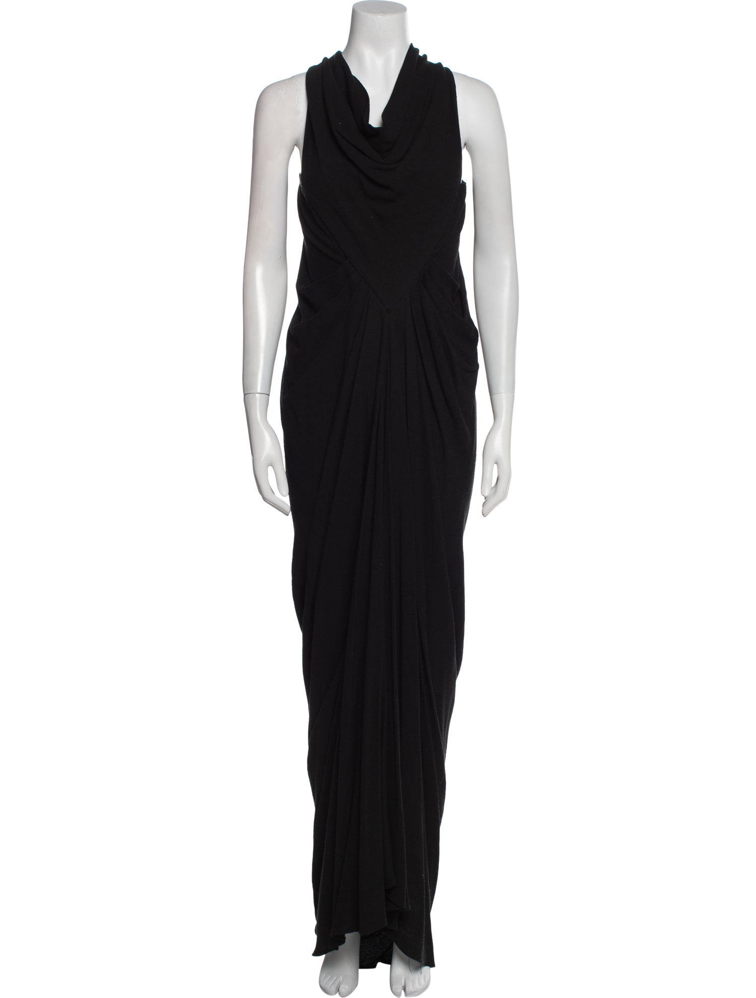 Rick Owens Cowl Neck Long Dress