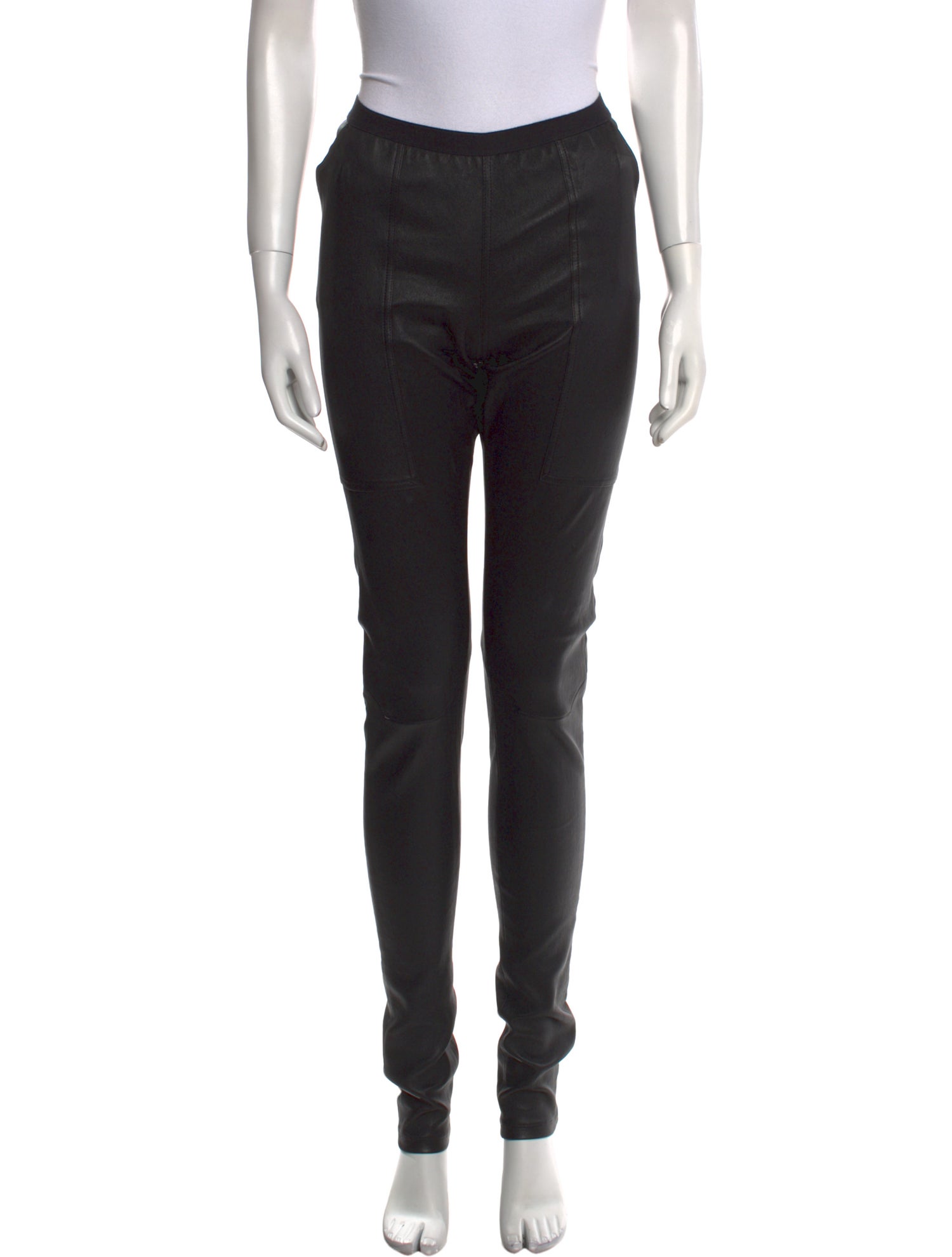 Rick Owens Lamb Leather Skinny Leg Pants