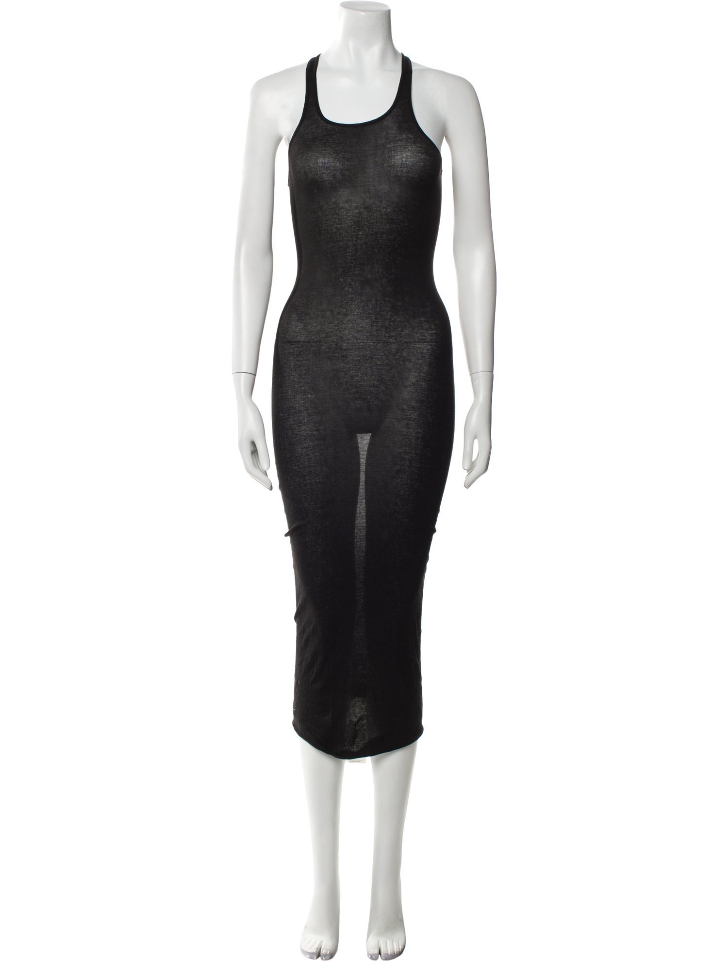 Rick Owens Scoop Neck Long Dress