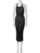 Rick Owens Scoop Neck Long Dress