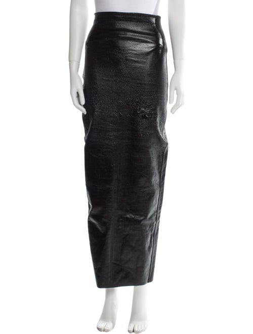Rick Owens Raw-Edge Trim Long Skirt