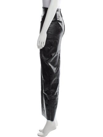Rick Owens Raw-Edge Trim Long Skirt