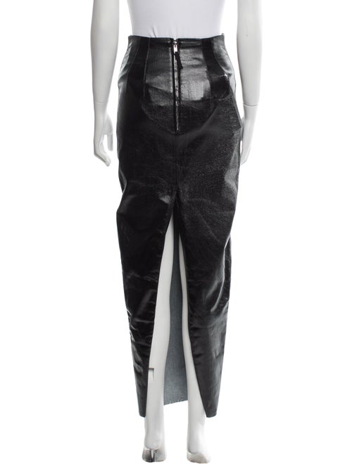 Rick Owens Raw-Edge Trim Long Skirt