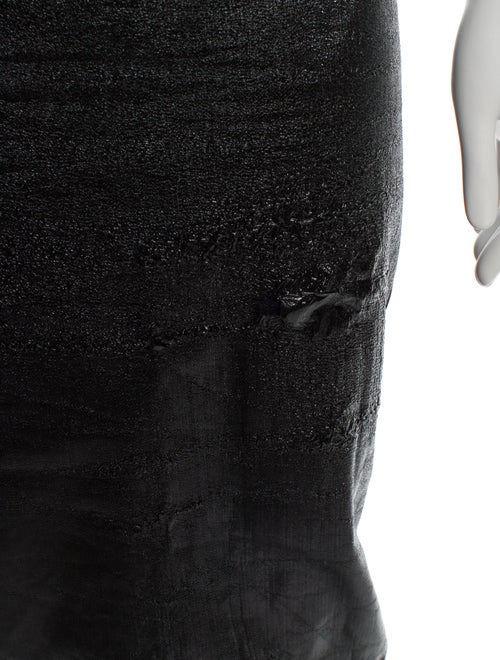 Rick Owens Raw-Edge Trim Long Skirt