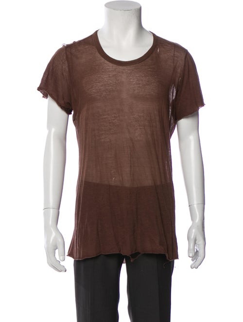 Rick Owens Scoop Neck Short Sleeve T-Shirt