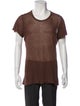 Rick Owens Scoop Neck Short Sleeve T-Shirt