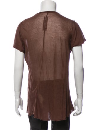 Rick Owens Scoop Neck Short Sleeve T-Shirt