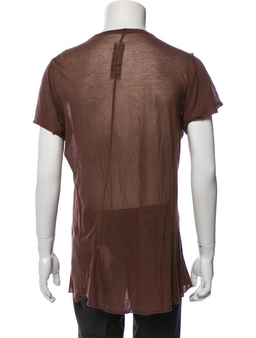 Rick Owens Scoop Neck Short Sleeve T-Shirt