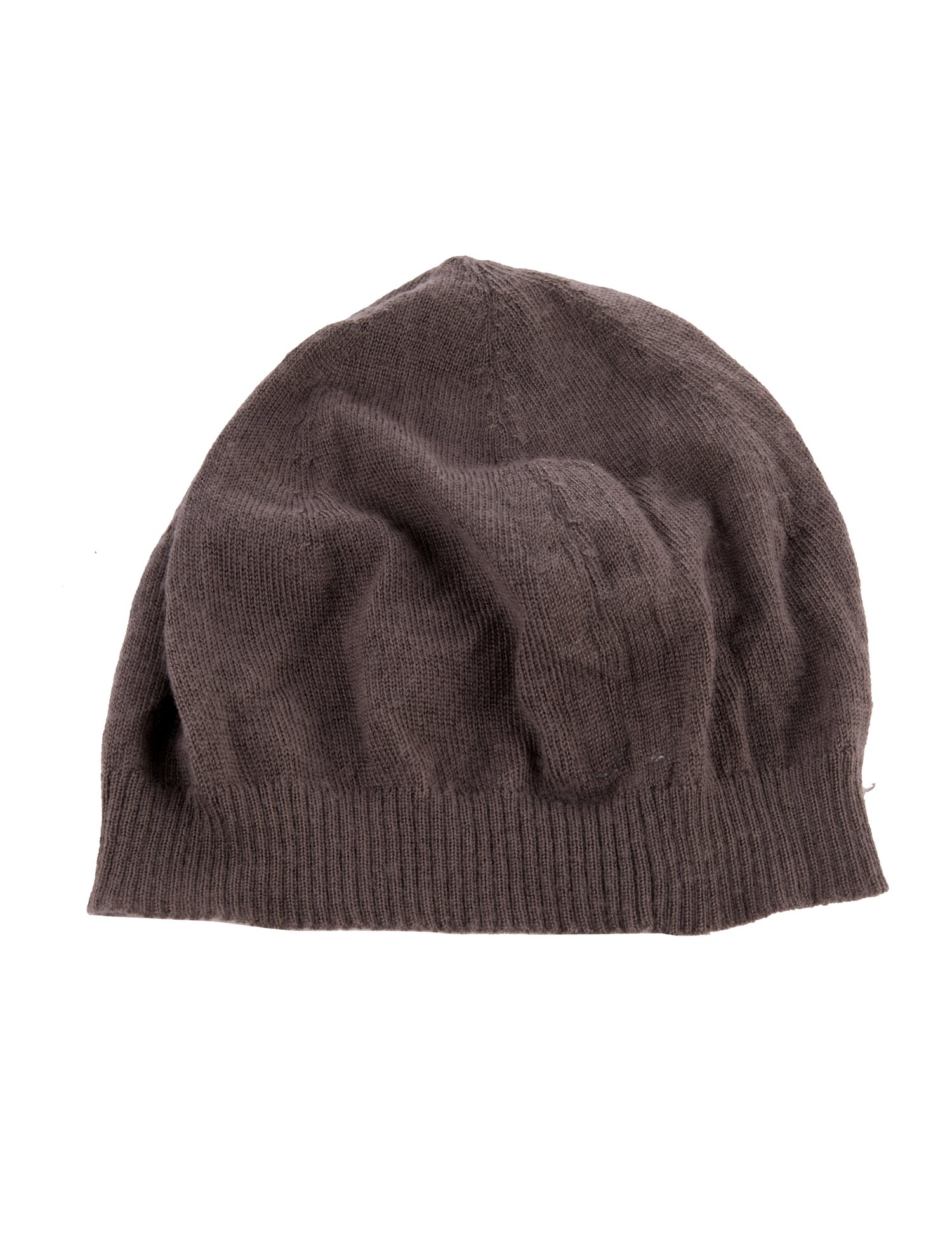 Rick Owens Neutral Wool Beanie