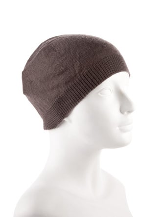 Rick Owens Neutral Wool Beanie