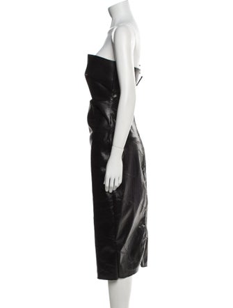 Rick Owens Strapless Knee-Length Dress