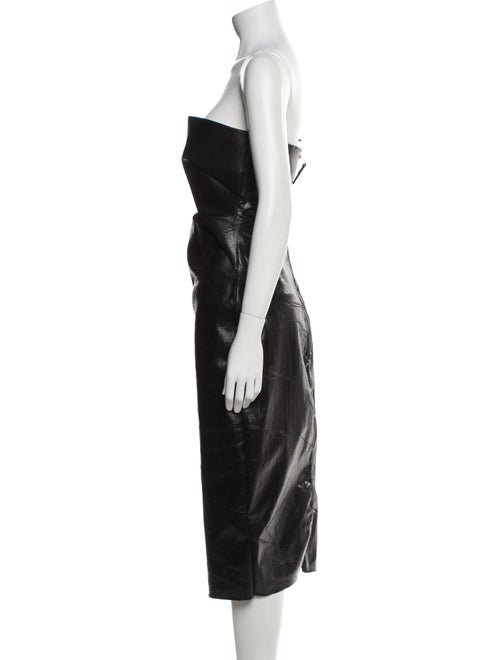 Rick Owens Strapless Knee-Length Dress