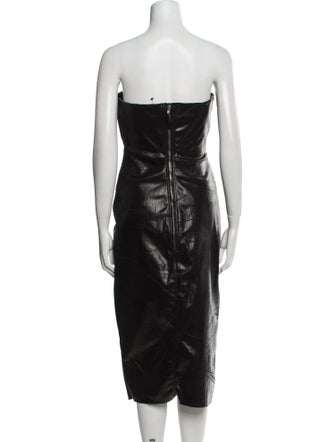 Rick Owens Strapless Knee-Length Dress