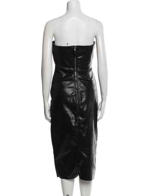 Rick Owens Strapless Knee-Length Dress