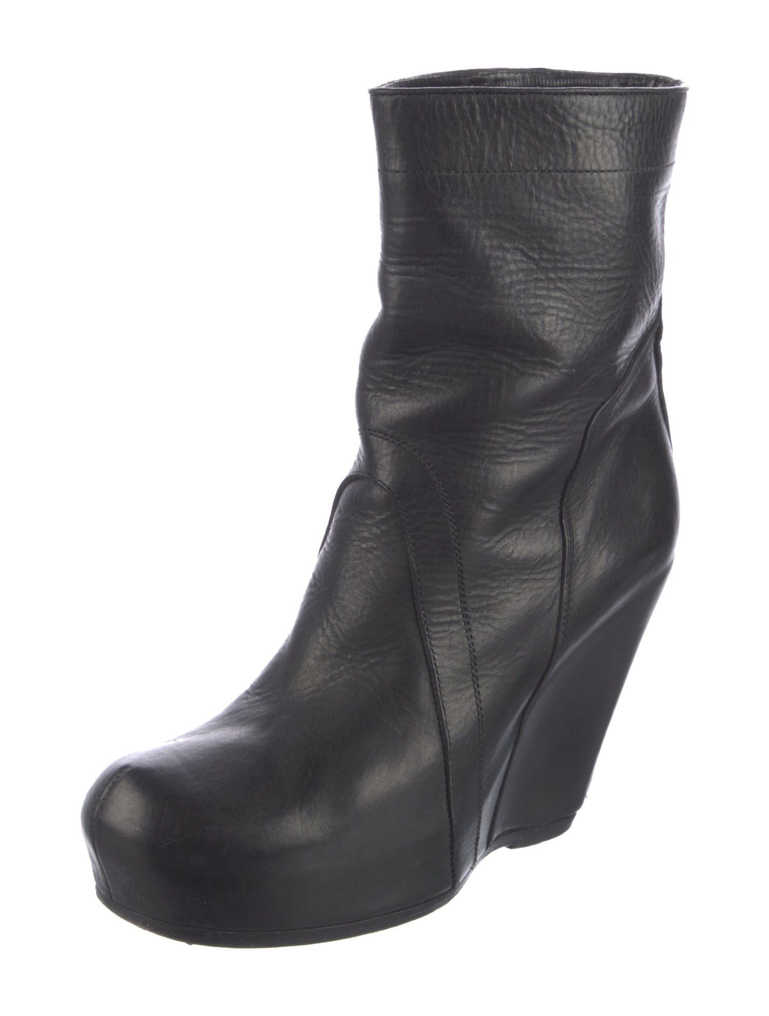Rick Owens Leather Boots