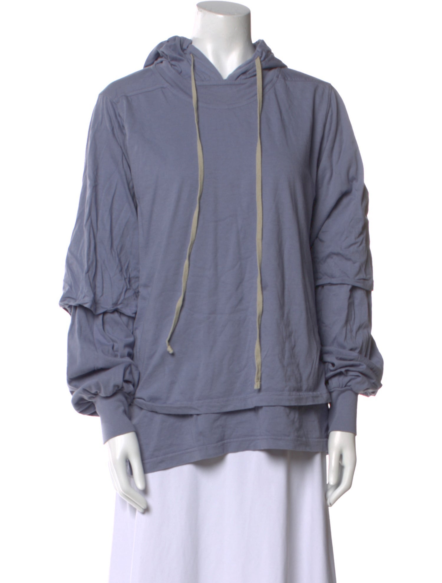 Rick Owens V-Neck Long Sleeve Sweatshirt