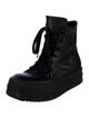 Rick Owens Leather Lace-Up Boots