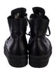 Rick Owens Leather Lace-Up Boots