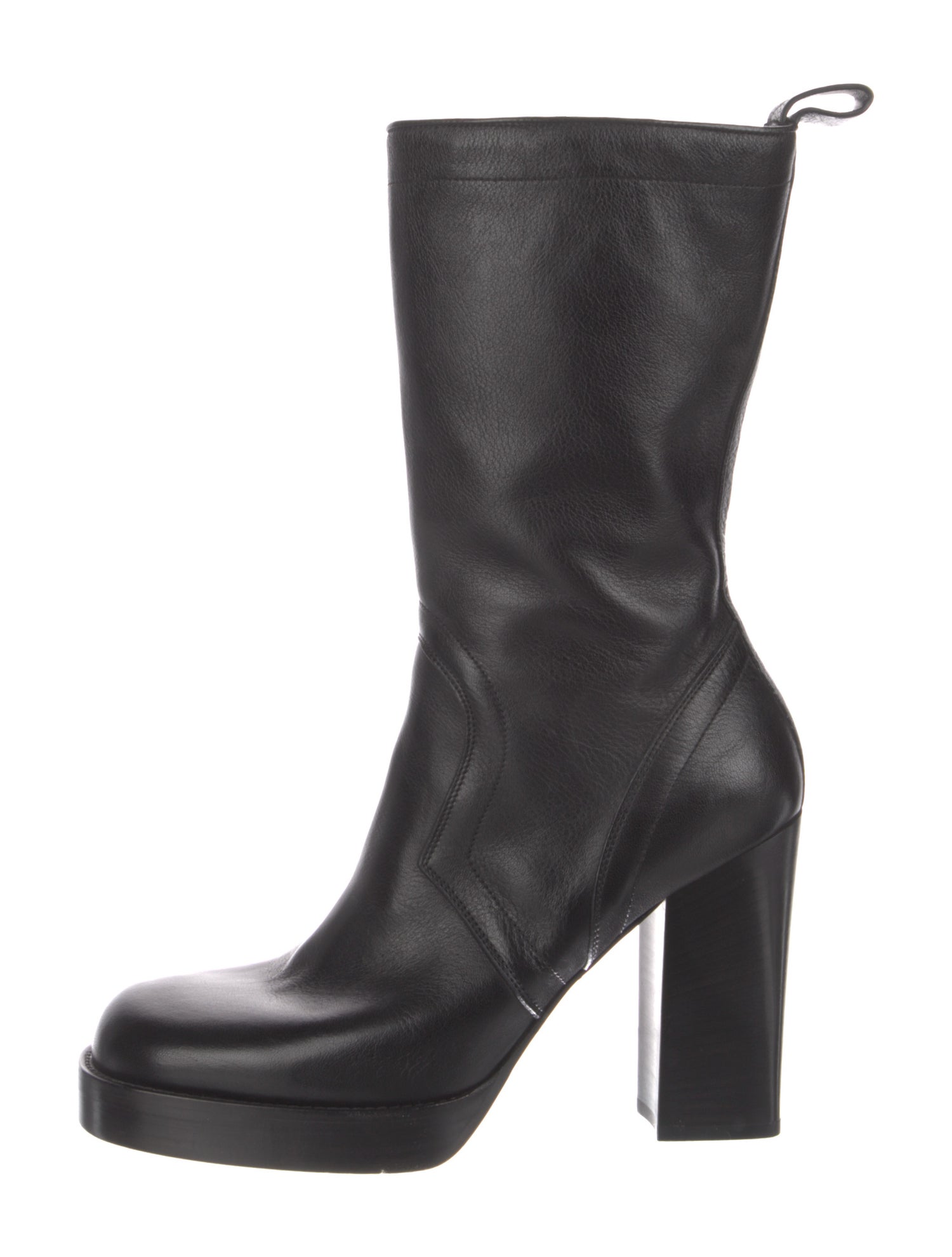 Rick Owens Leather Sock Boots