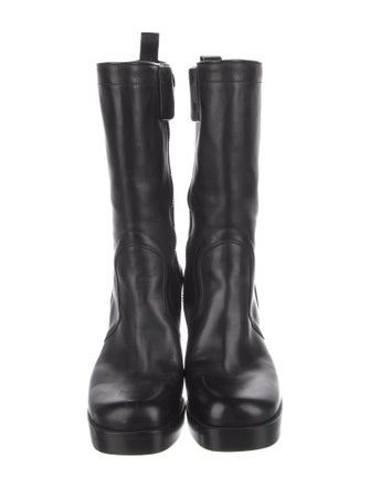 Rick Owens Leather Sock Boots