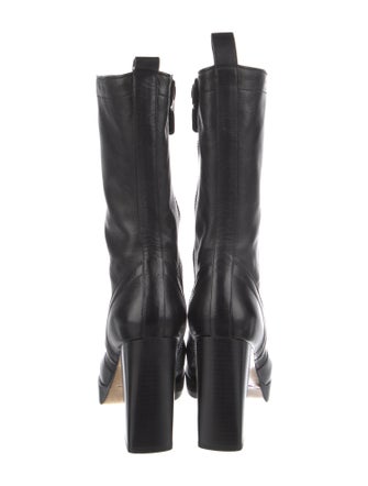 Rick Owens Leather Sock Boots