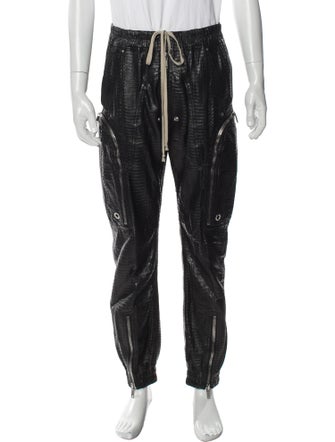 Rick Owens Leather Joggers