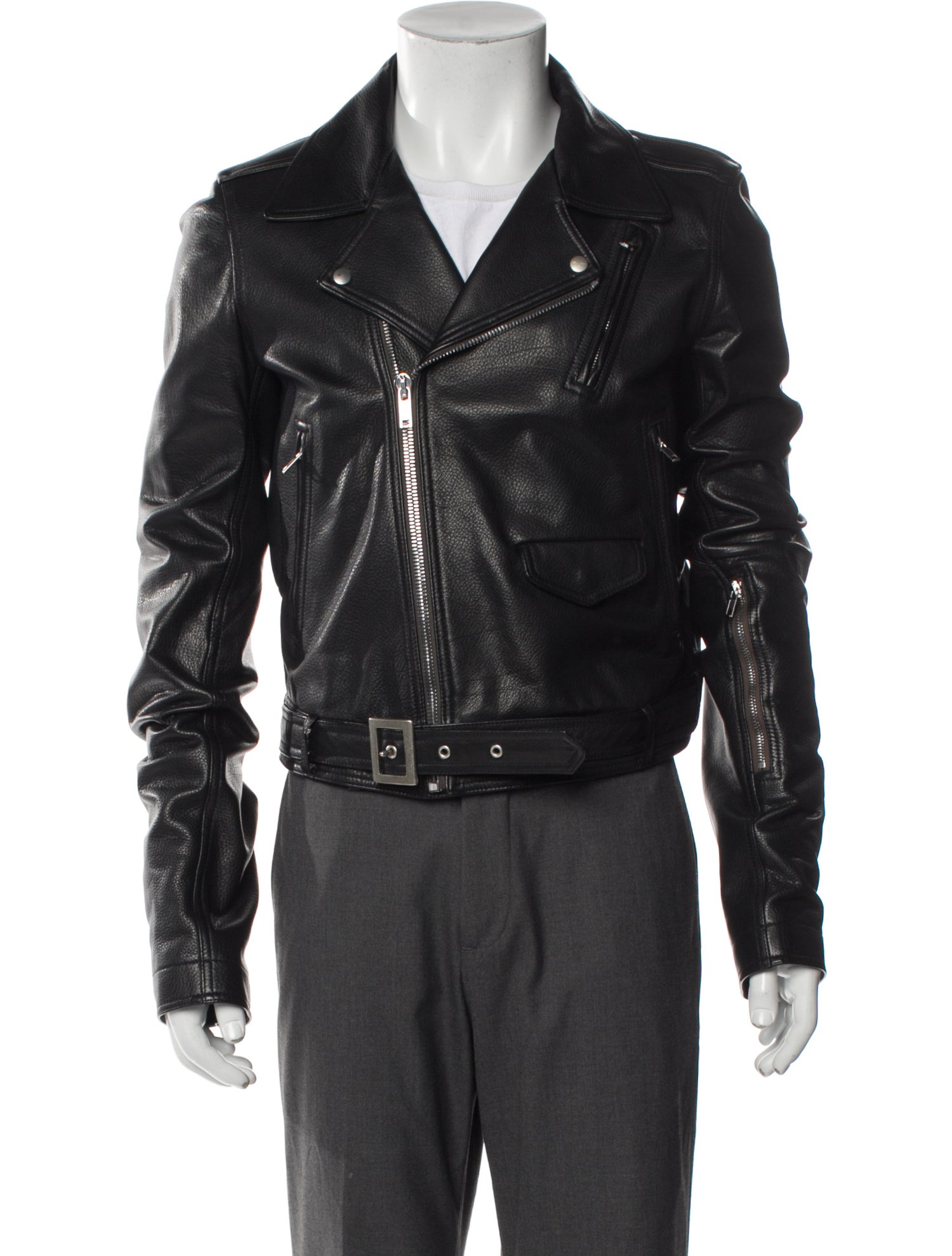 Rick Owens Leather Moto Jacket