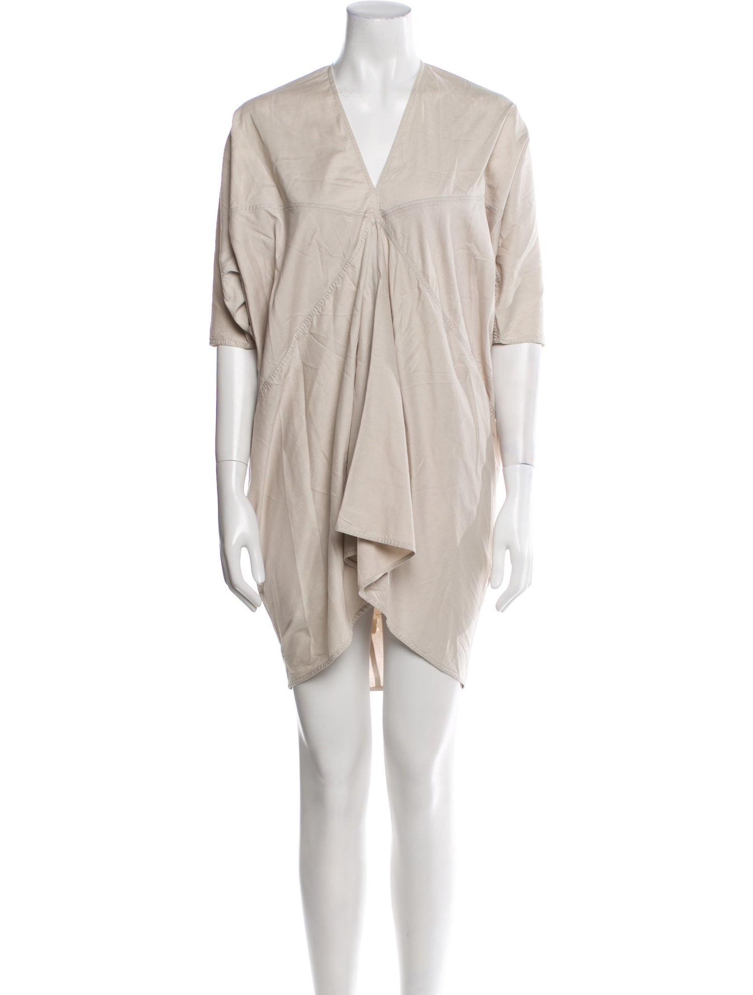 Rick Owens V-Neck Knee-Length Dress