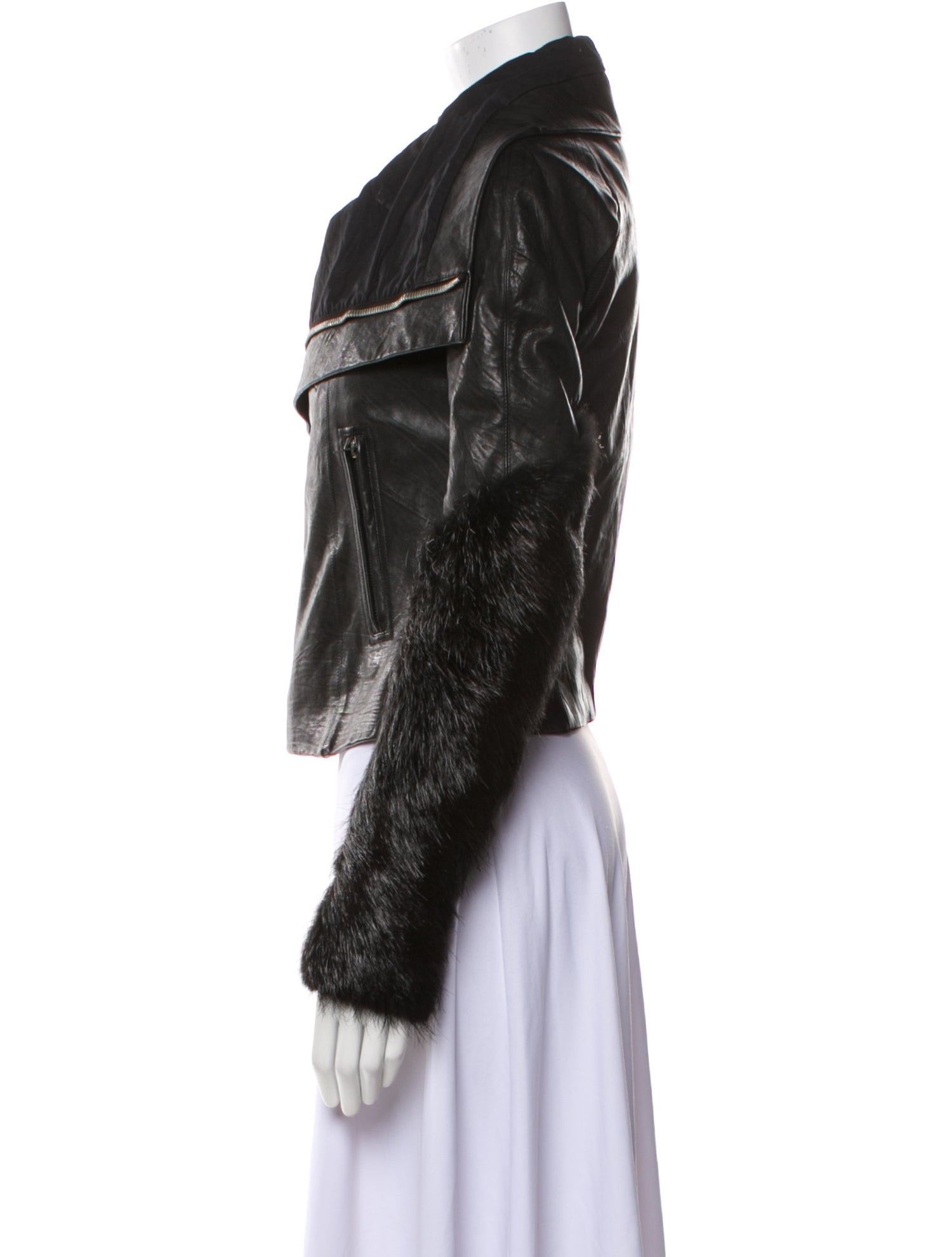 Rick Owens 2013 'Plinth' Fur Jacket