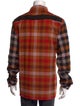 Rick Owens Plaid Print Long Sleeve Shirt