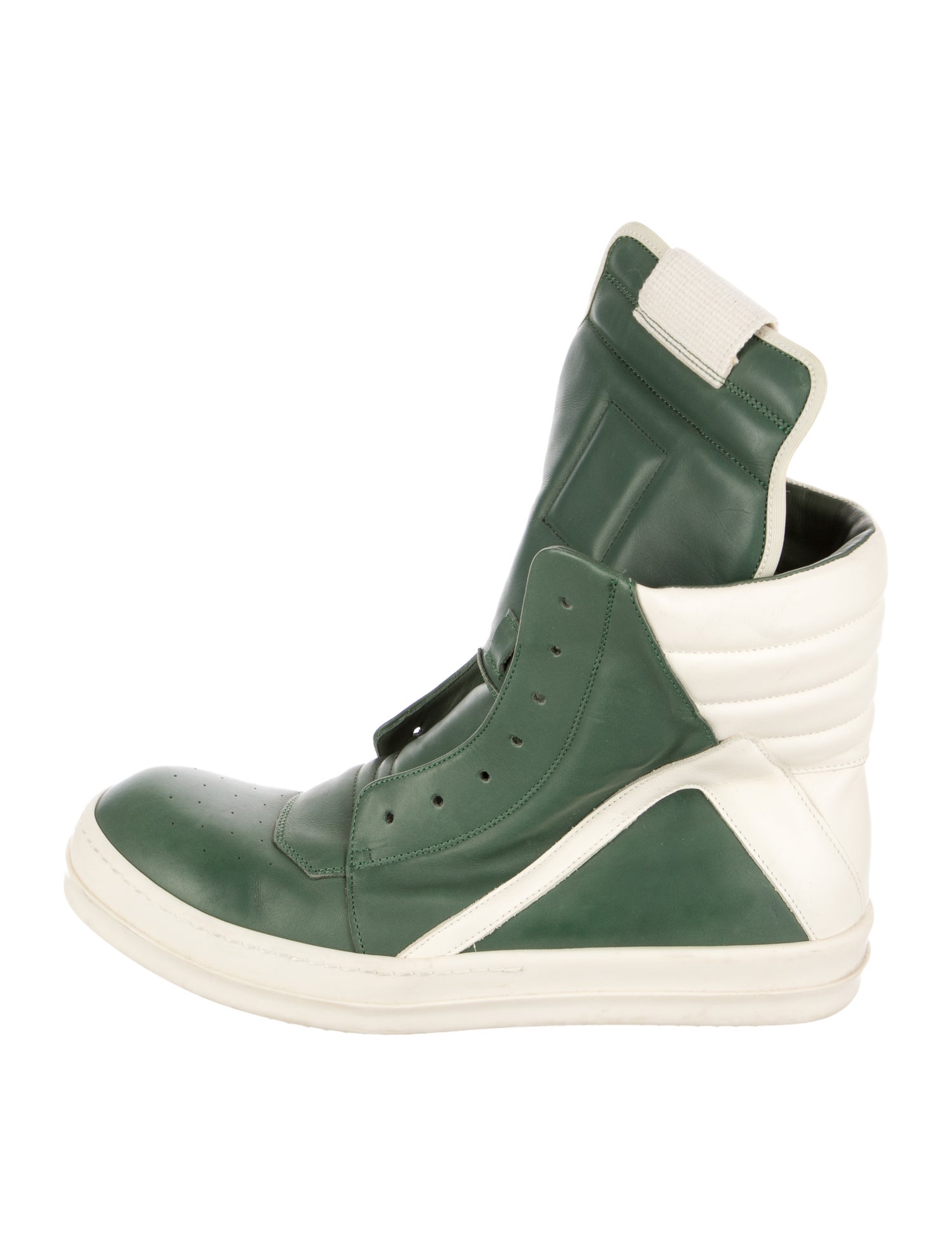 Rick Owens Leather Lace-Up Boots