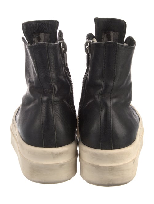 Rick Owens Leather Lace-Up Boots