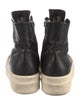Rick Owens Leather Lace-Up Boots