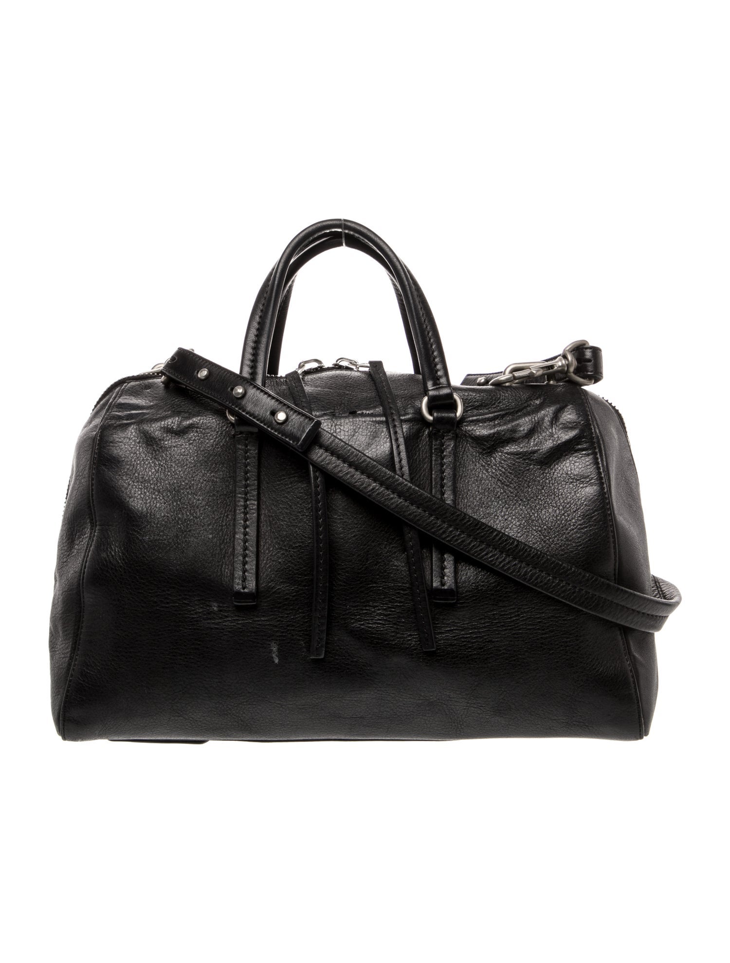 Rick Owens Leather Top Handle Bag