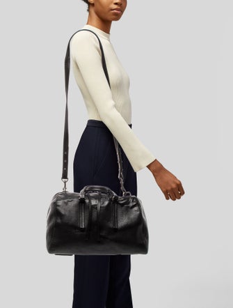 Rick Owens Leather Top Handle Bag