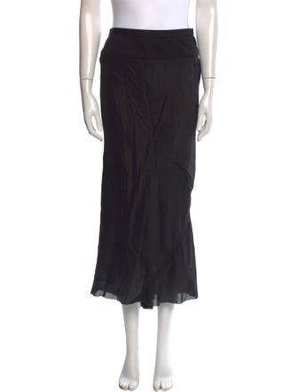 Rick Owens Raw-Edge Trim Midi Length Skirt